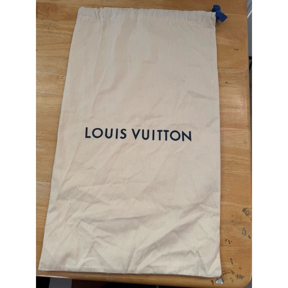 Louis Vuitton Dust Bag Handbag Shoe Travel Storage Drawstring Pouch Large 11x18